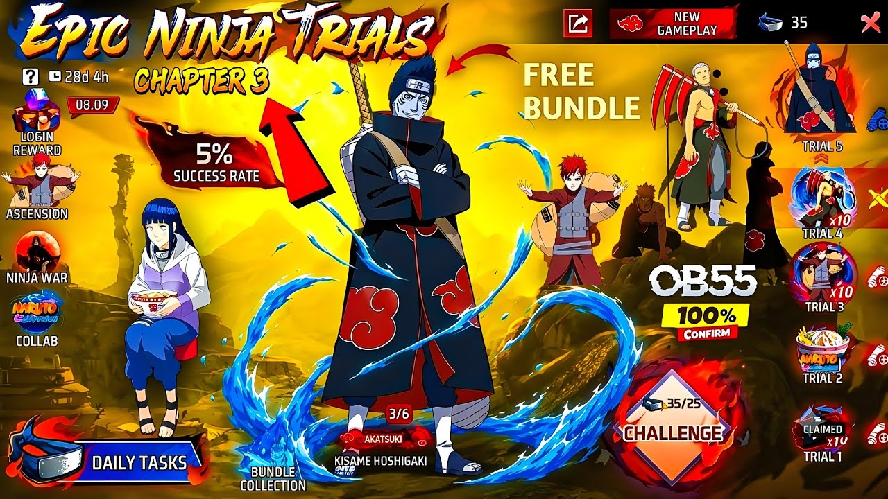 Naruto Chapter 3 🥳 Confirmed Date 🤯💥 | Free Bundle | FF New Event | New Free Fire Event