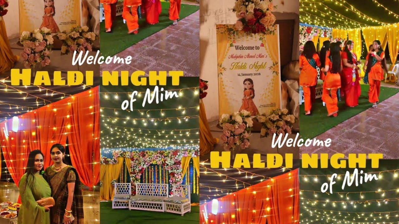Haldi night of Mim |Bintuamin #highlights #viral #everyone #foryou #fyp #viralvideos #haldinight 