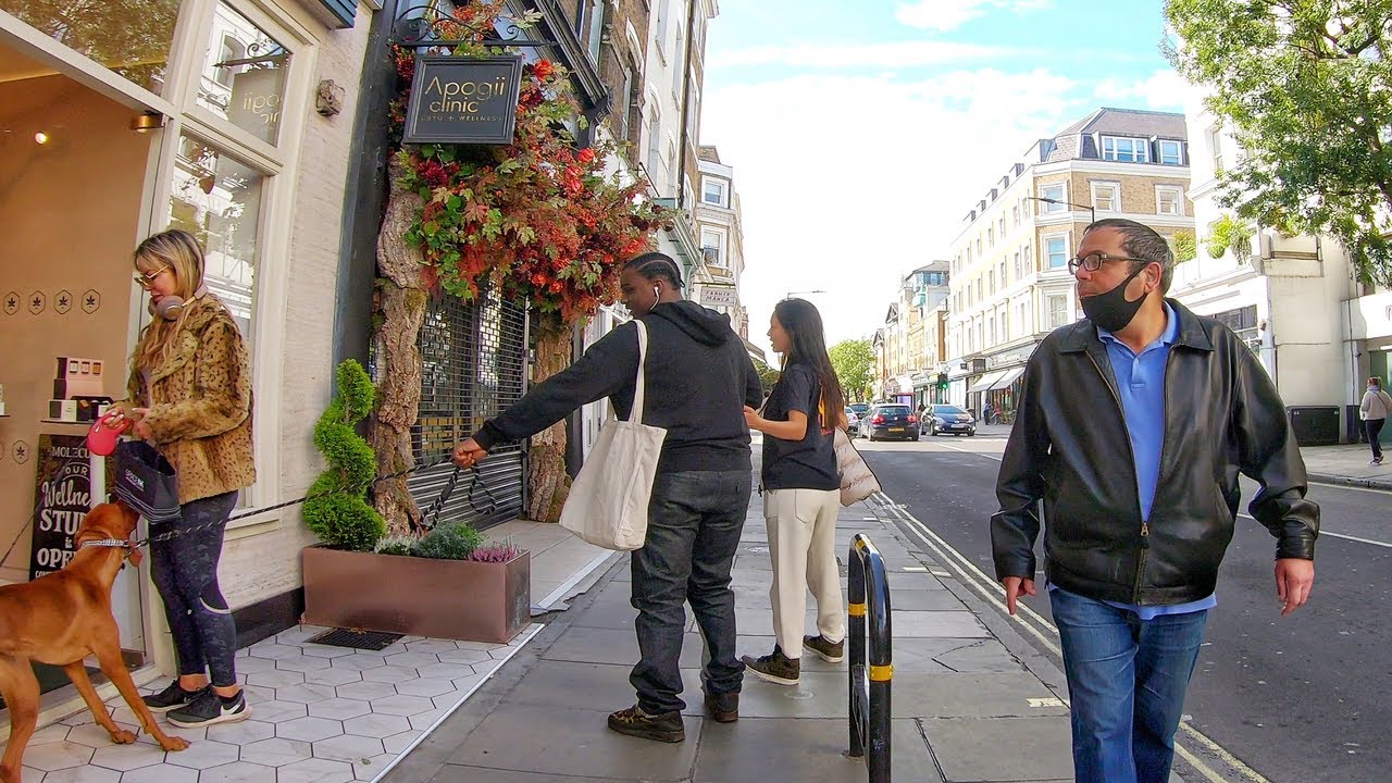 London Walk 2020 - Westbourne Grove, Bayswater to Notting Hill - 4K