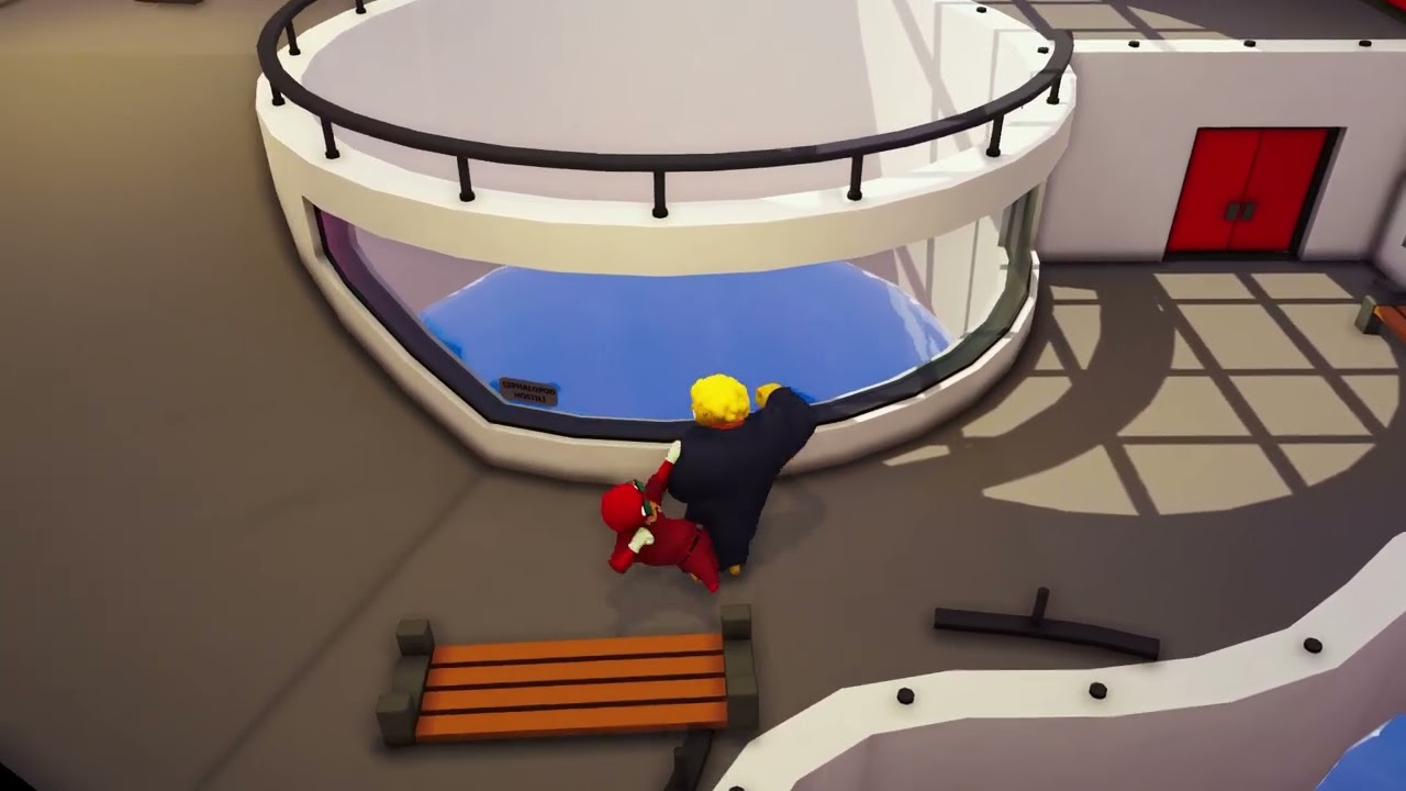 WORLD RECORD: Co-Op Aquarium 10 Waves - 6m 21s - Gang Beasts Cagetory Extentions Speedrun