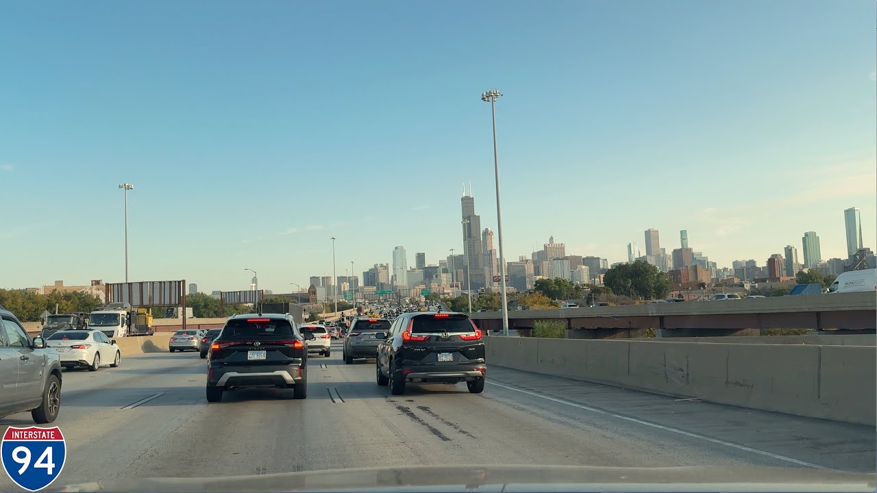 Chicago Sunrise | Driving from Chicago’s South Suburbs to Lower Wacker Drive | Real-Time Traffic