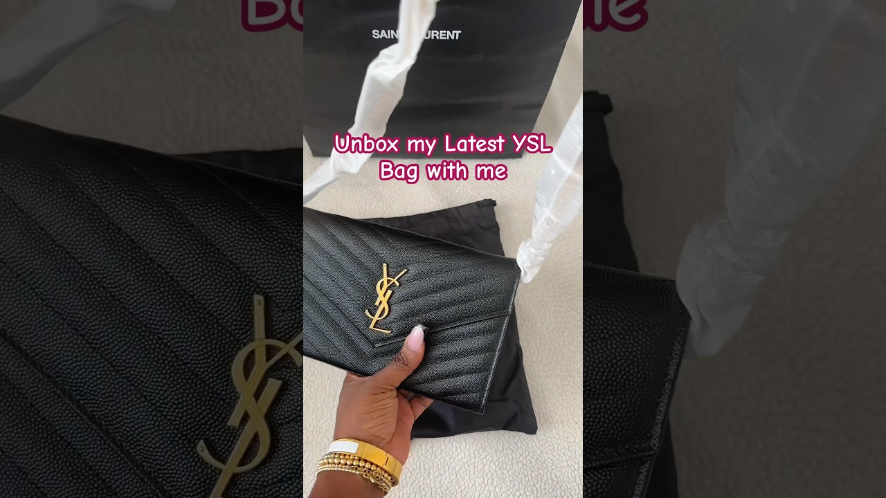 My new YSL Cassandre Envelope Chain Wallet 🥰 #yslbag #yvessaintlaurent #luxurybag #luxurylifestyle