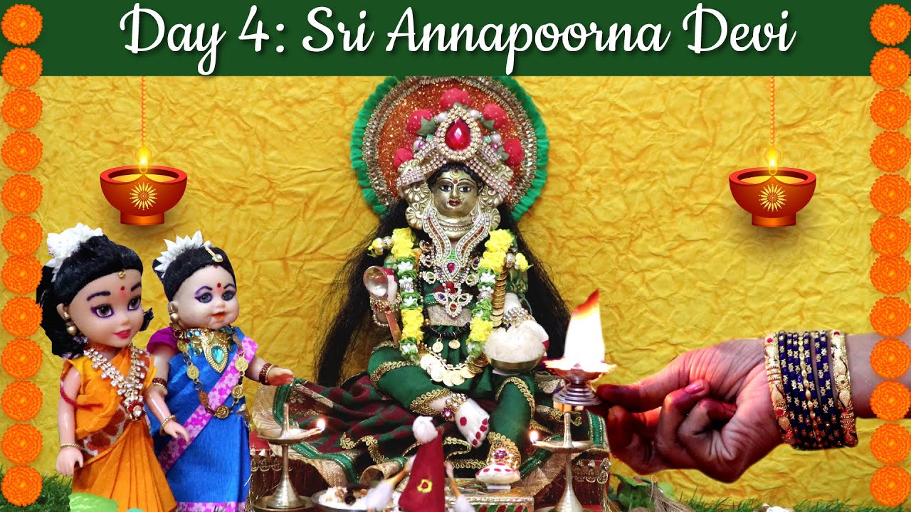 Miniature Navaratri Celebrations Day 4- Sri Annapoorna Devi I Daddojanam Prasadam l Mini Foodtube