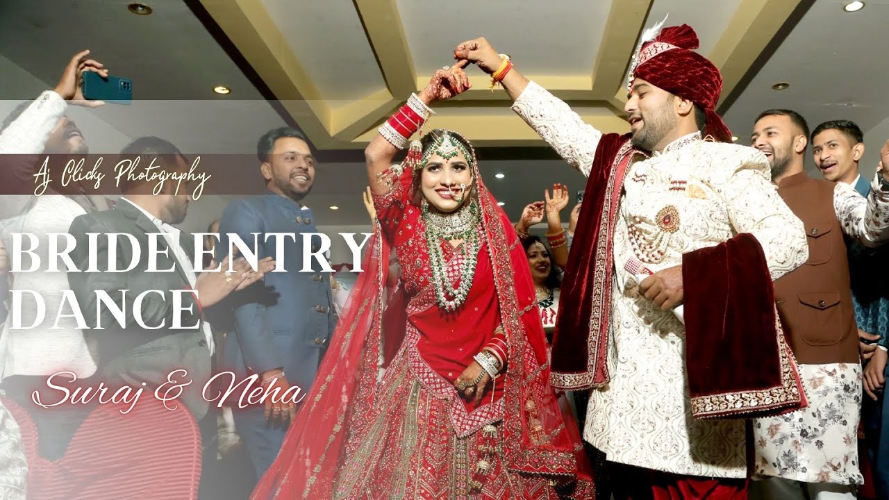 Bride Entry Dance | Indian Wedding 2025 I Dance Performance (Neha & Suraj)  Aj Clicks Photography