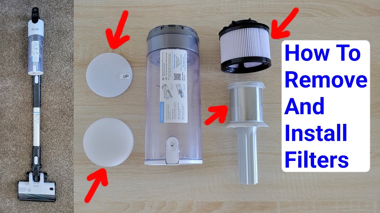Levoit LVAC-200 Cordless Stick Vacuum – How To Remove And Install Filters