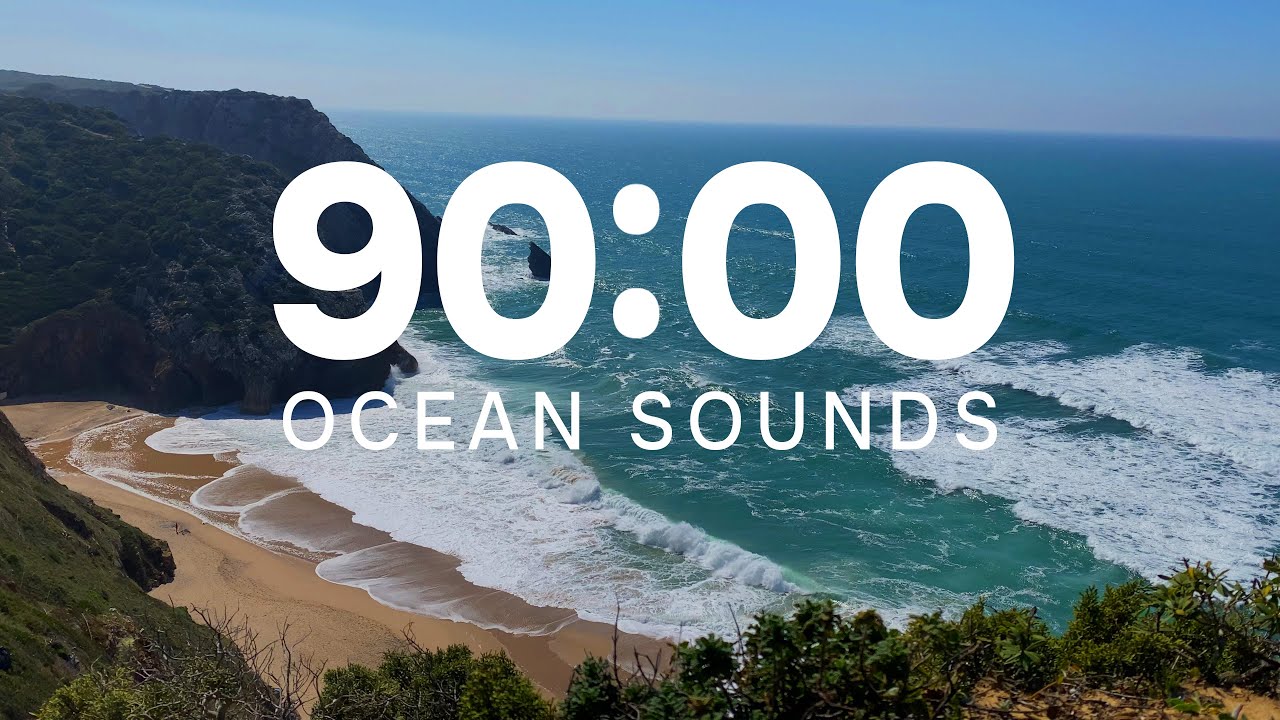 90 Minute Timer for Deep Focus | Ocean Sounds to Power Through Tasks