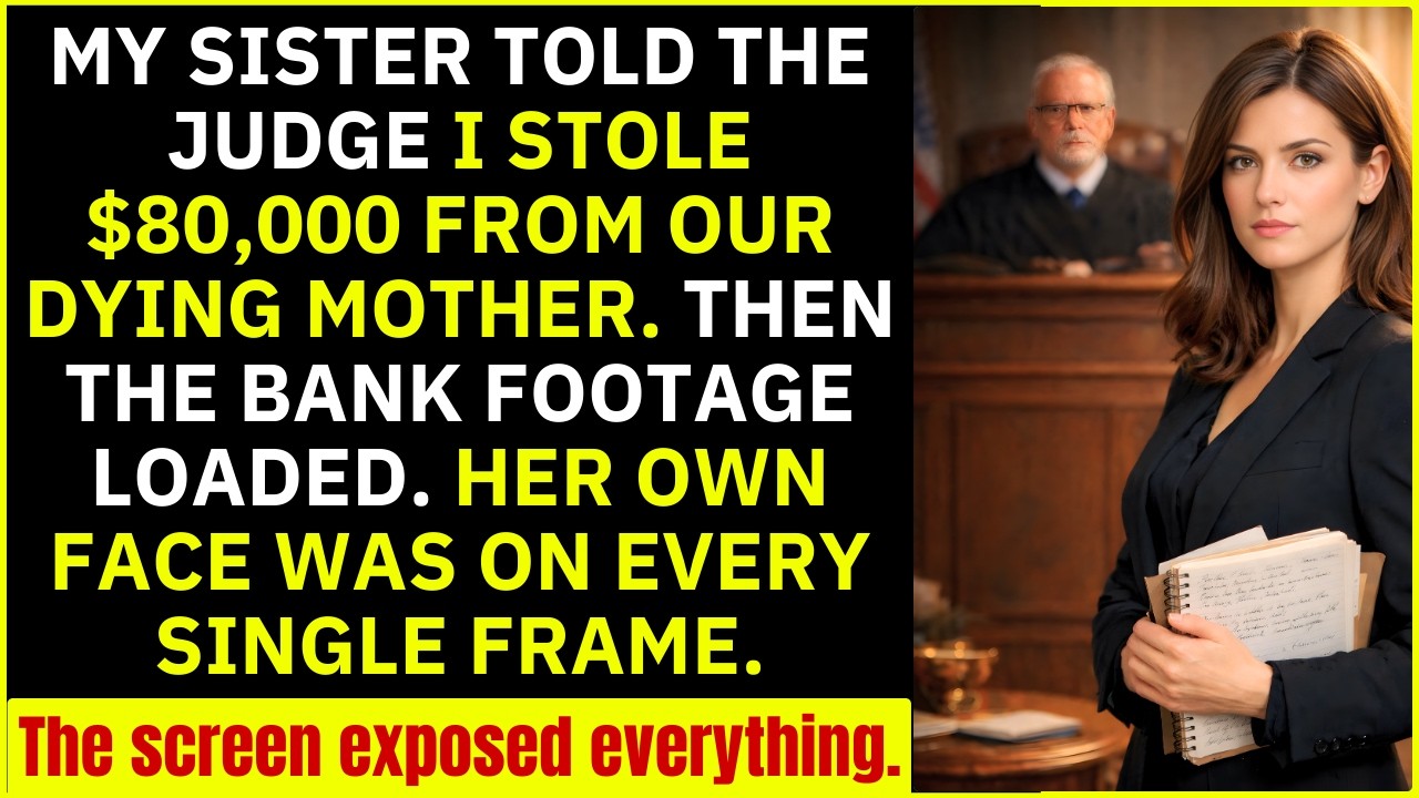 My Sister Told The Judge I Stole $80K—Then They Read The Bank Security Footage