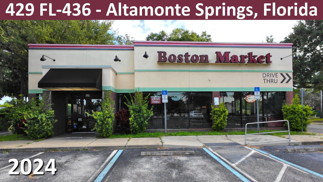 Boston Market in Altamonte Springs Florida at 429 FL-436 - August 20, 2024 - Abandoned Closed