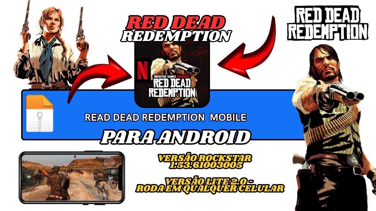 SAIU RED DEAD REDEMPTION ROCKSTAR MOBILE LITE 2026 -  ESTÁ RODANDO EM CELULAR ANDROID FRACO [REVIEW]