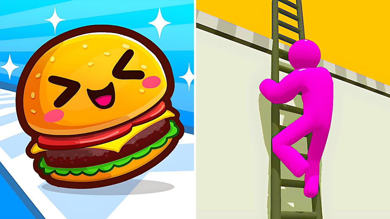 Food Run Vs Ladder Master 3D🔴💥🔴Max Levels Walkthrough Android IOS Update 999999999