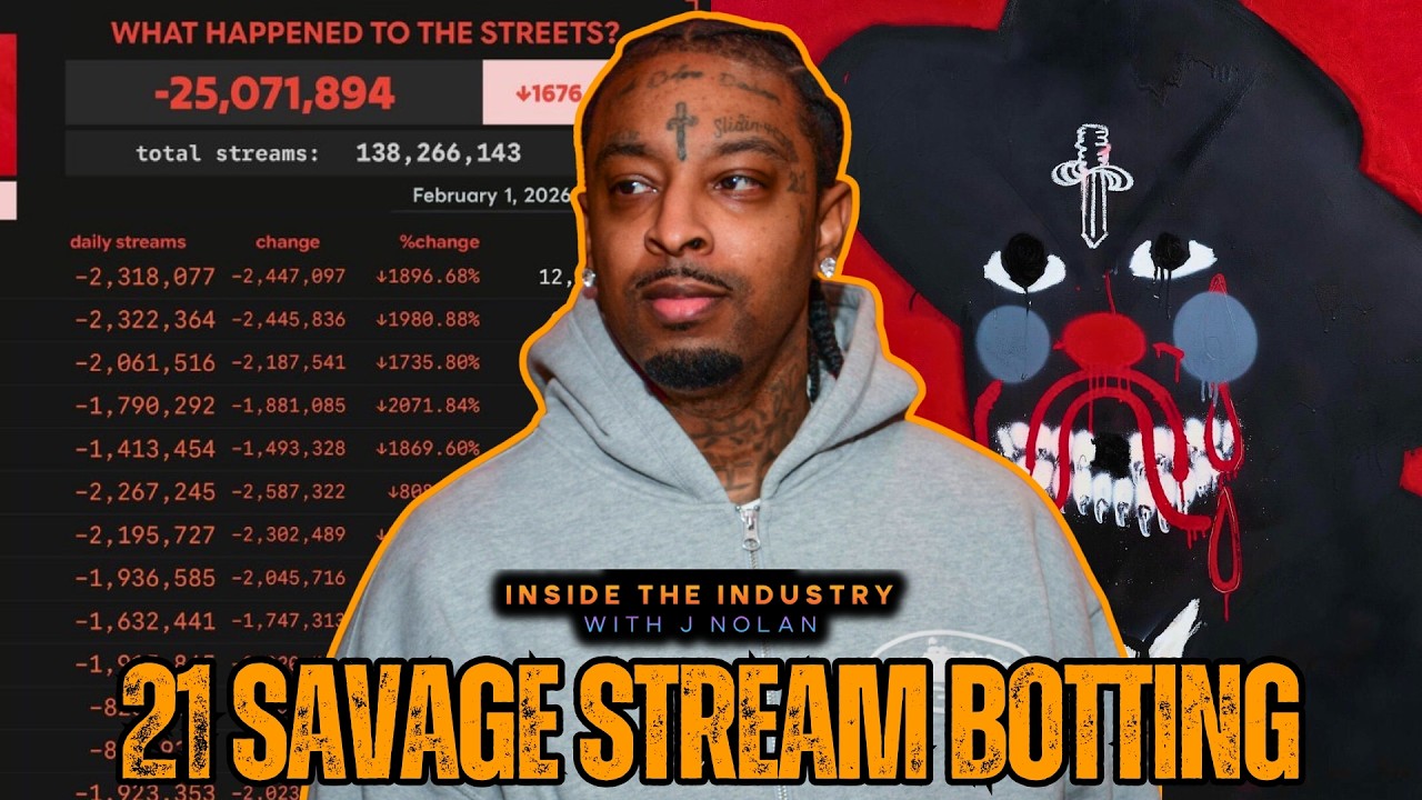 21 Savage Gets 25 Million Streams Removed From Album