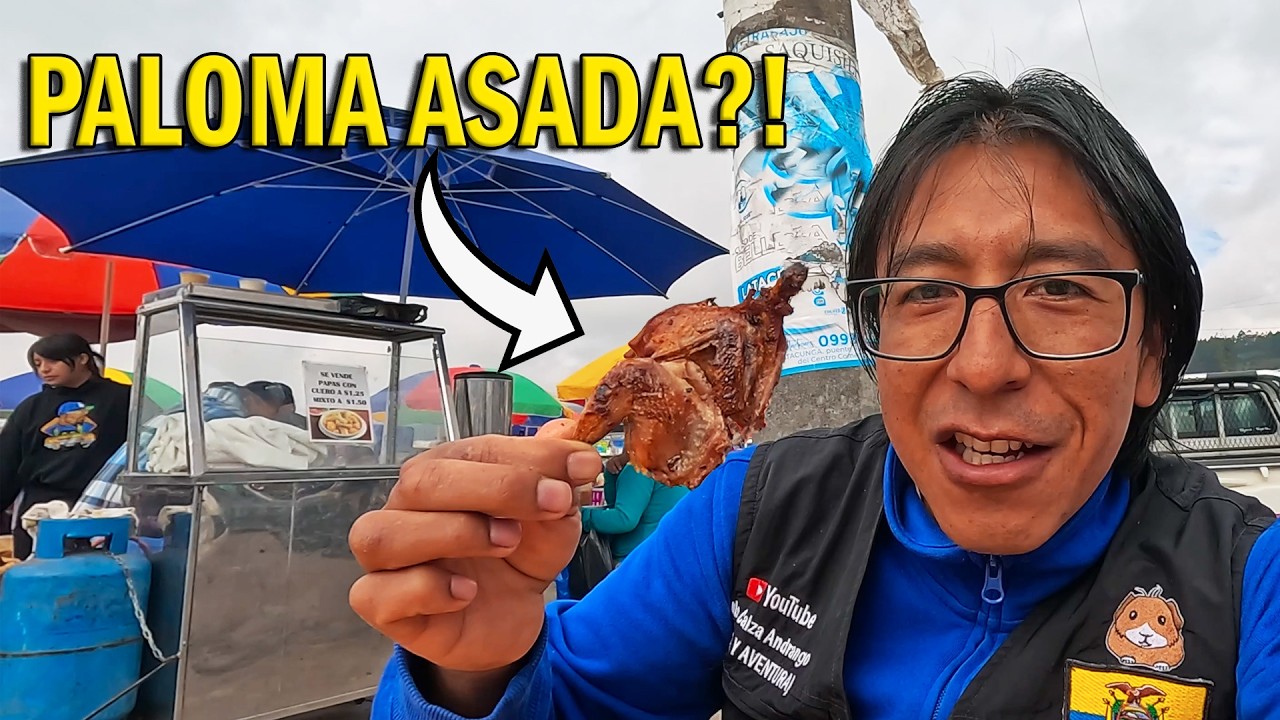 PALOMA asada en la feria? 🔥🍗🐦 FUI a Comprobarlo 😁