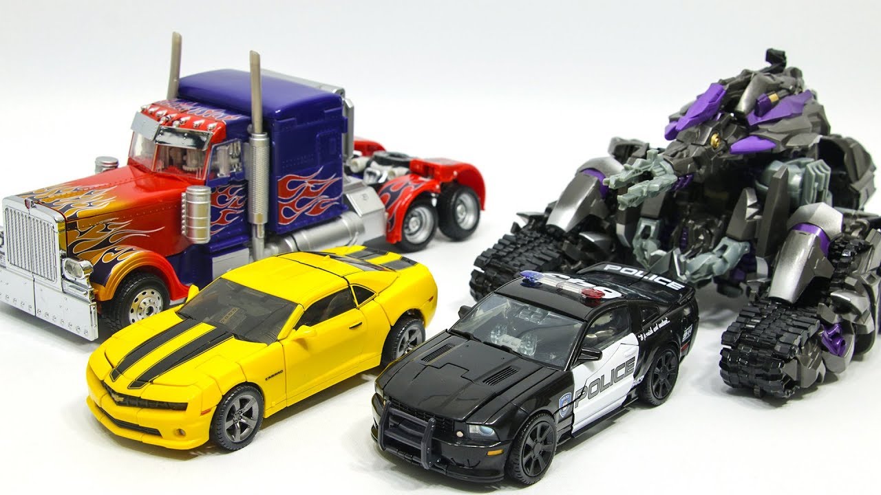 Transformers Movie Optimus Prime Bumblebee VS Megatron Barricade Vehicles Car Robot Toys