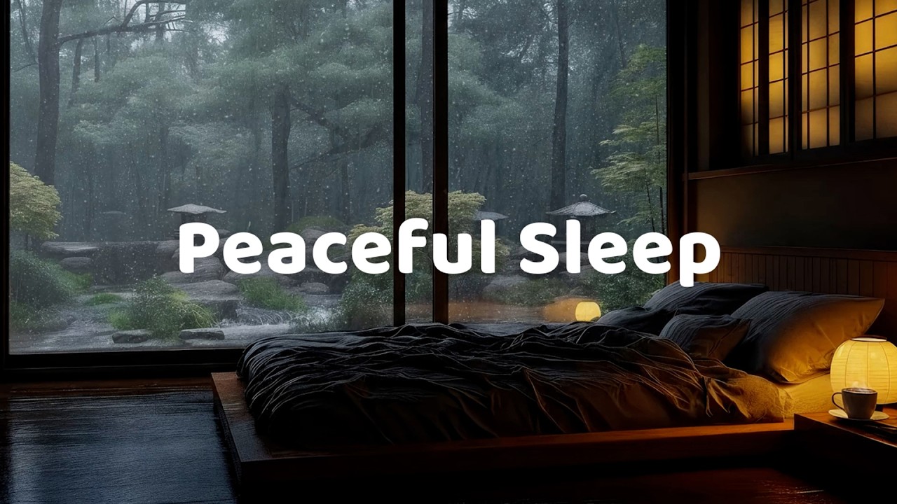 Peaceful Sleep – Relaxing Piano Sleep Music with Rain Sounds for Insomnia