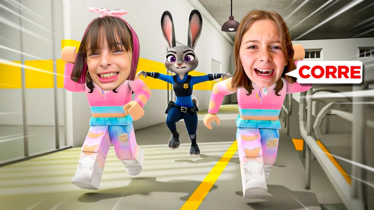 ESCAPEI DA PRISÃO DA JUDY HOPPS NO ROBLOX! 😱🐰