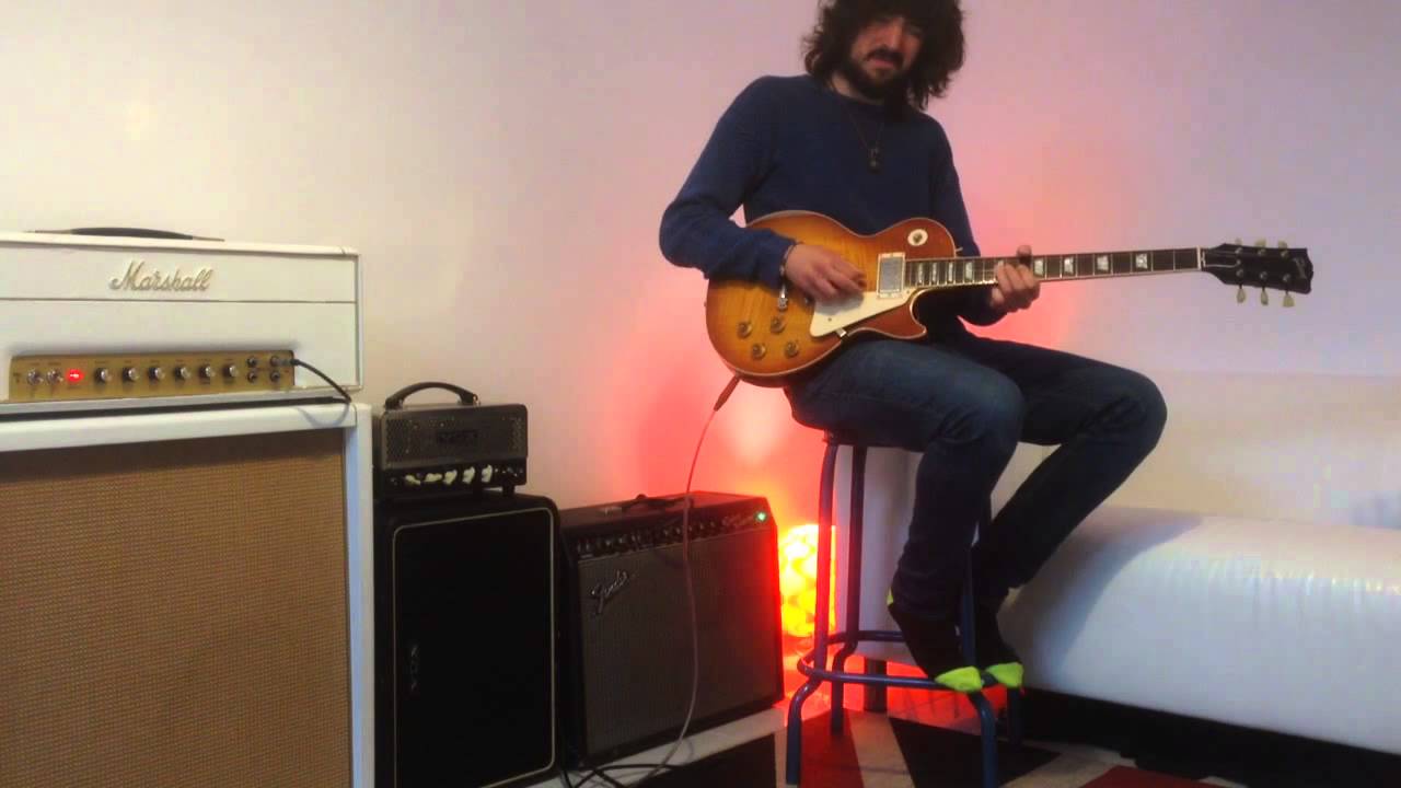 1959 Gibson Les Paul with Marshall JTM 45 and Fender Deluxe Reverb