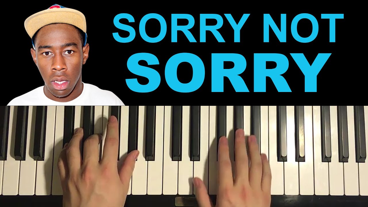 Tyler The Creator - Sorry not Sorry (Piano Tutorial Lesson)