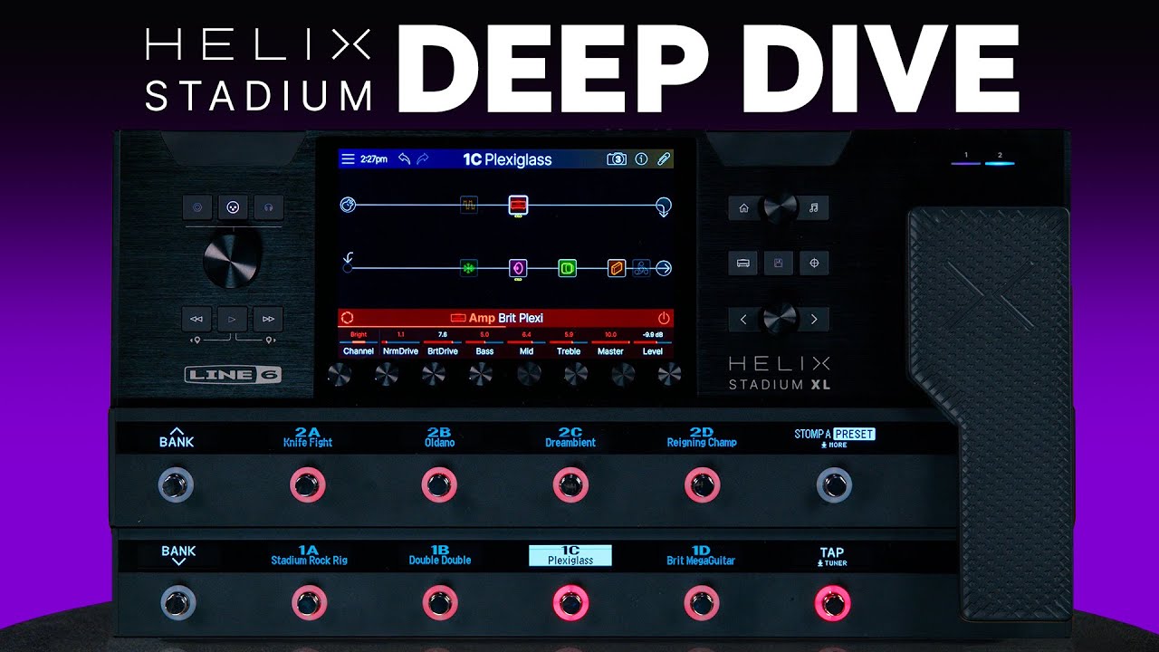 Line 6 Helix Stadium XL Amp Modeler and FX Processor Deep Dive