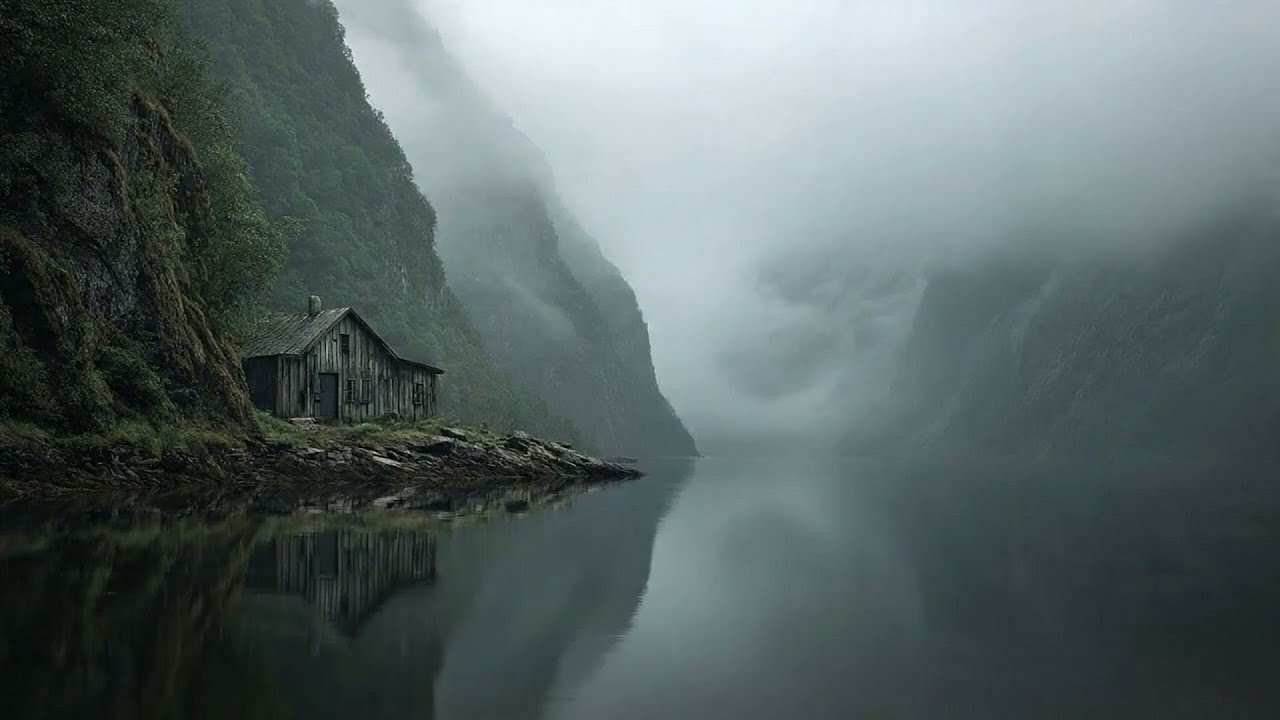 Serene Fogbound Retreat 🌲 Medieval Ambient Music for Focus (1 Hour)