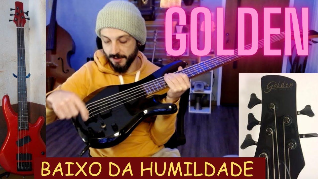DA PRA TOCAR COM BAIXO BARATO? - REVIEW BAIXO GOLDEN 5 CORDAS