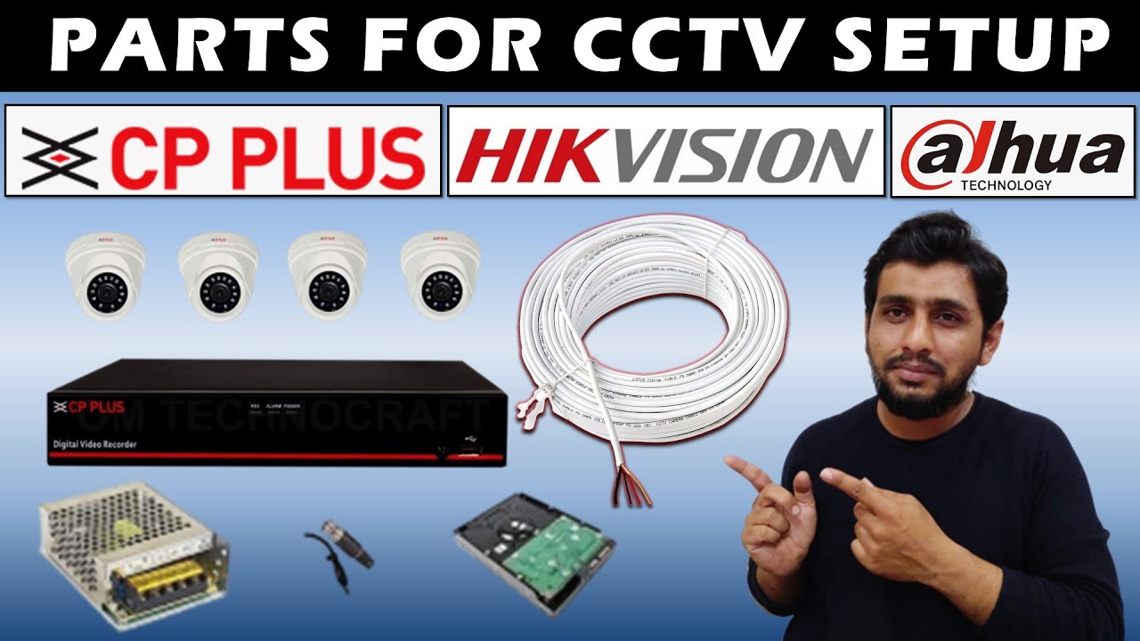Parts of cctv setup | cctv installation course | cctv camera course in hindi by technosearch