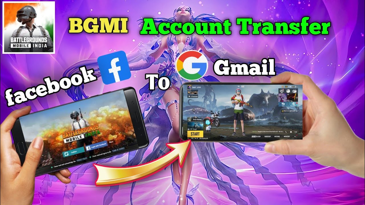 bgmi account facebook se gmail pe transfer kaise kare || How To Transfer PUBG/BGMI Facebook Account