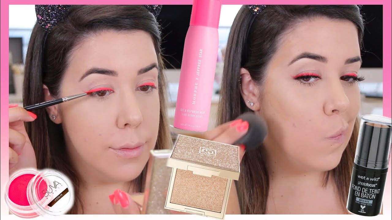 TUTORIAL EYELINER ROSA NEON 💗💗 NOVEDADES WET N WILD, JOUER, MORPHE,..
