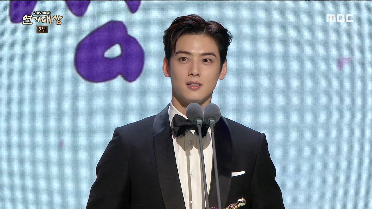 [2019 MBC 연기대상] 신입사관 구해령 '차은우', 수목 드라마 우수연기상 수상!!