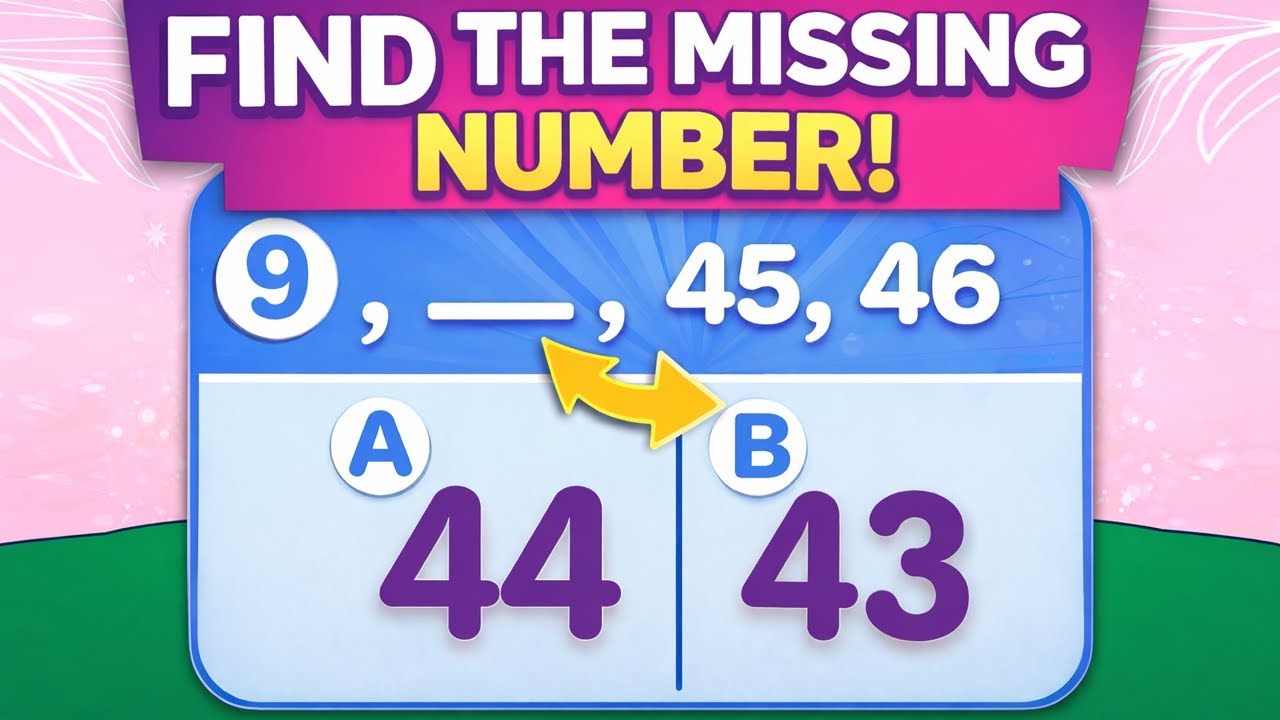 Find the Missing Number | Easy Math Quiz for Kids | Math Brain Game