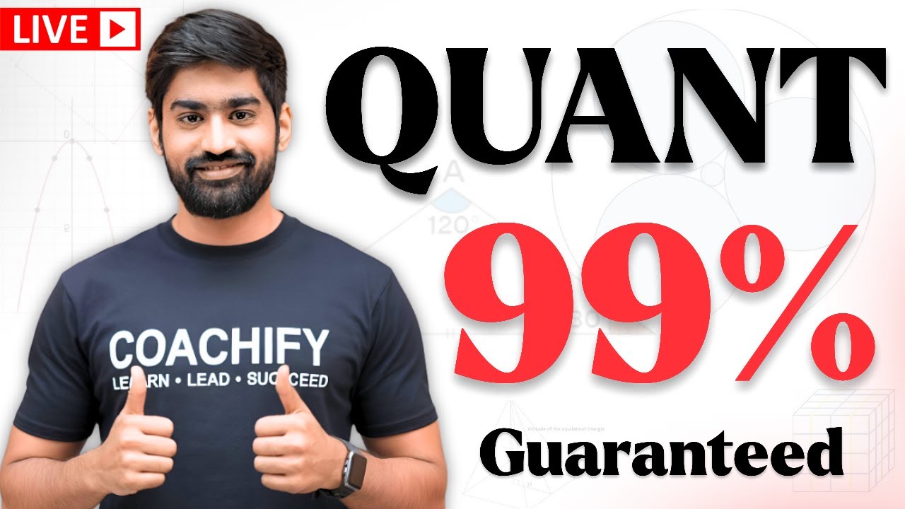 99% in CAT Quants Guaranteed (do this) - Live Attempt of CAT 2023