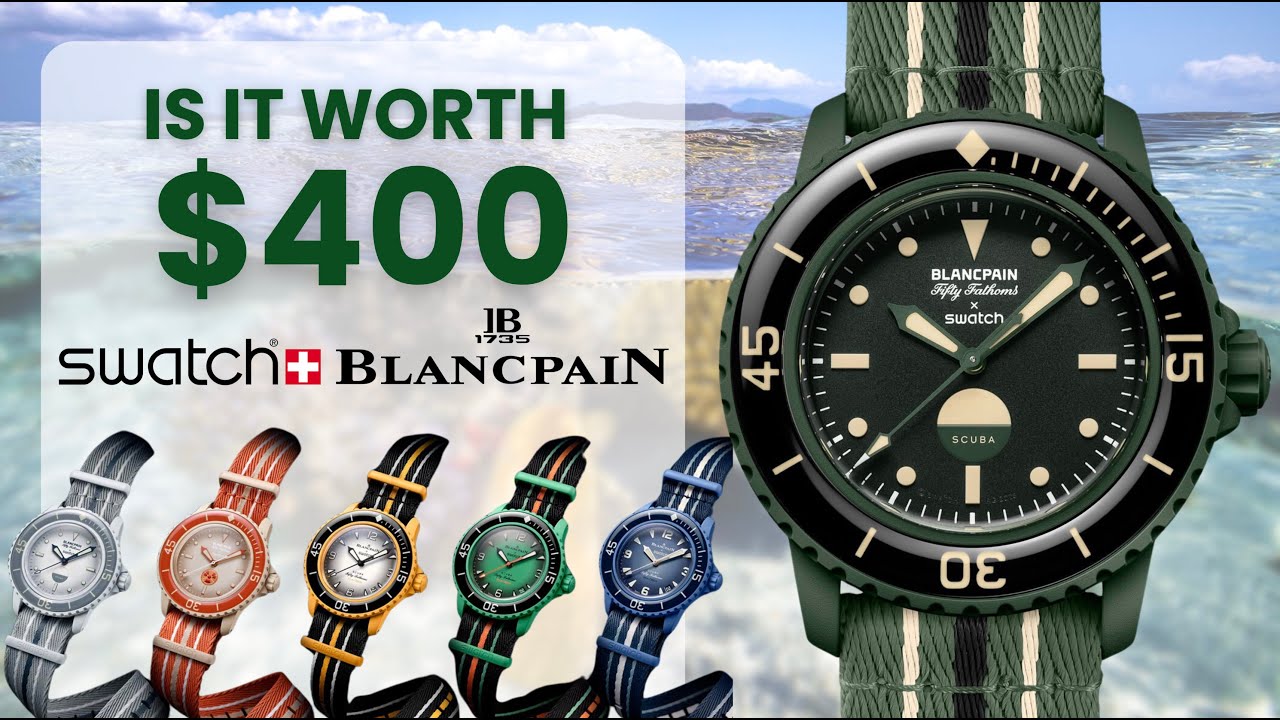 Swatch x Blancpain: выглядят ли они как часы за 400 долларов? Обзор модели Fifty Fathoms.