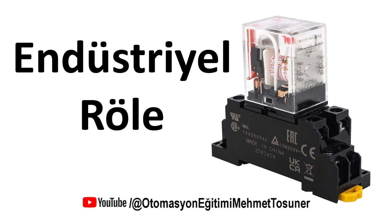 Endüstriyel röle #elektrik #otomasyon #devre #kumanda #kontrol #motor #plc