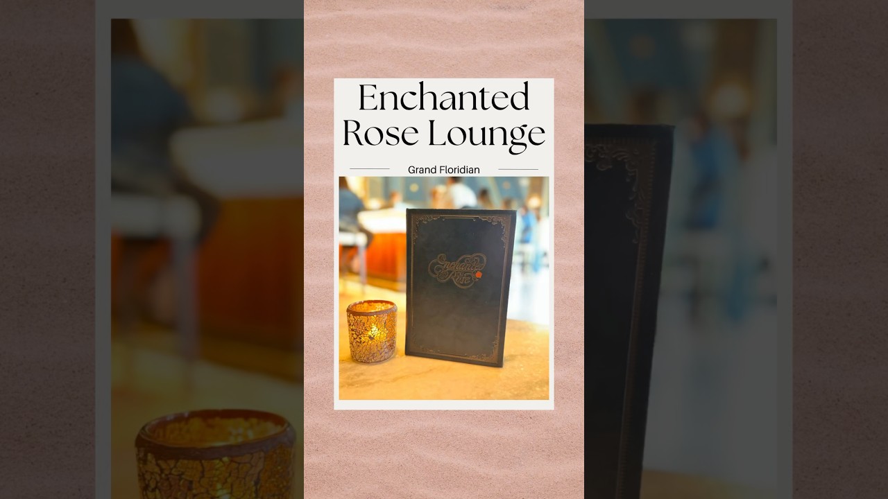 Is this the BEST hotel lounge at Walt Disney World?! Enchanted Rose Lounge | Grand Floridian