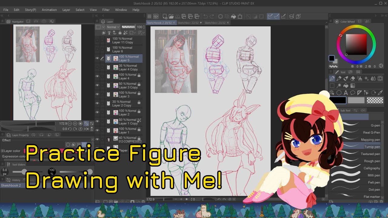 Learning Figure Drawing - Lo-Fi Art Study Session