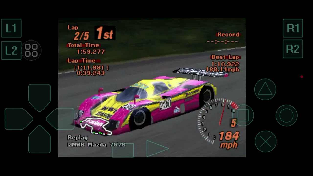 Gran Turismo 2 A-Spec Mod - Mazda 767B 1991 Newbie Car Setup