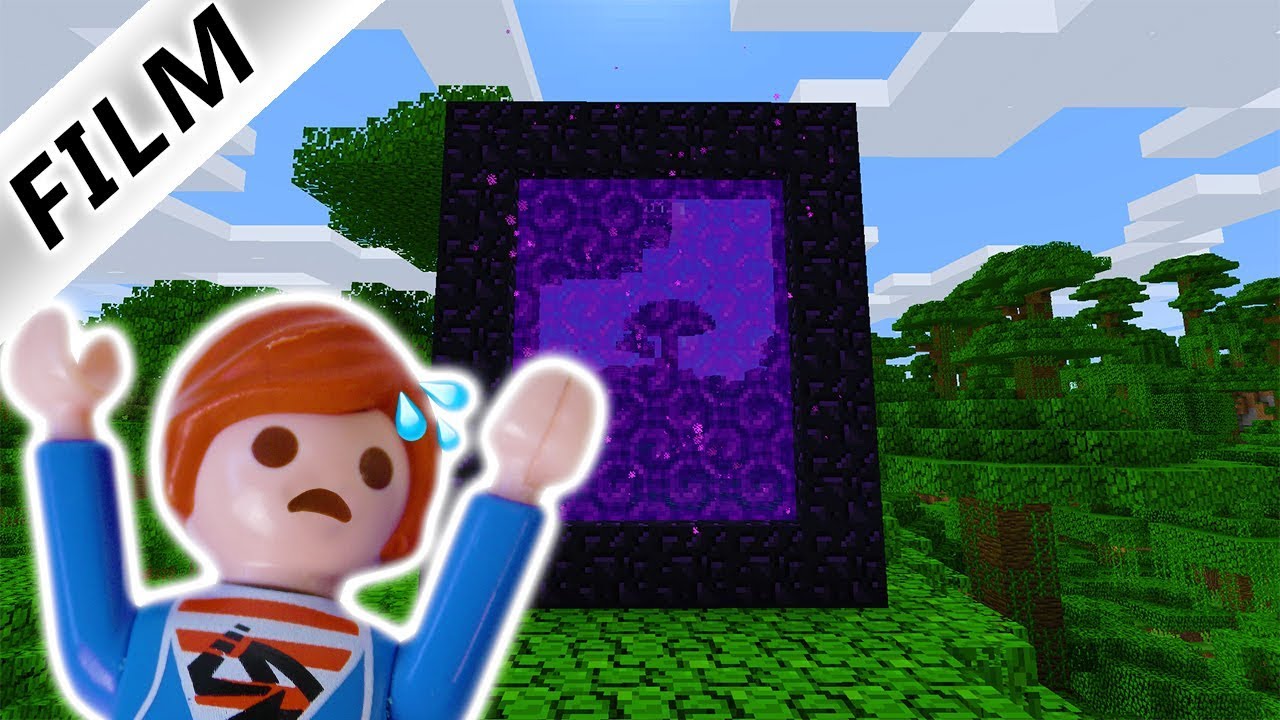 JULIAN STEIGT IN PORTAL! JULIAN SPIELT MINECRAFT! Playmobil Film Deutsch - Familie Vogel