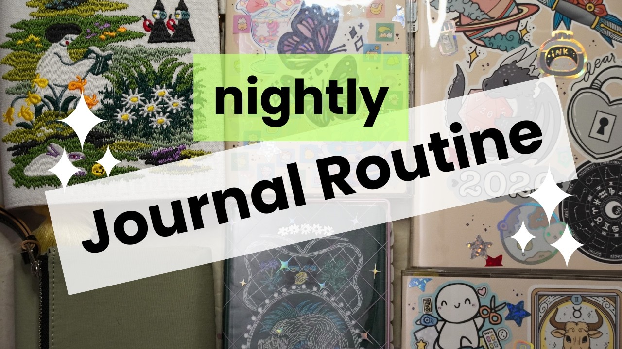 Real Time Journal with Me in 5 Journals *softer audio*