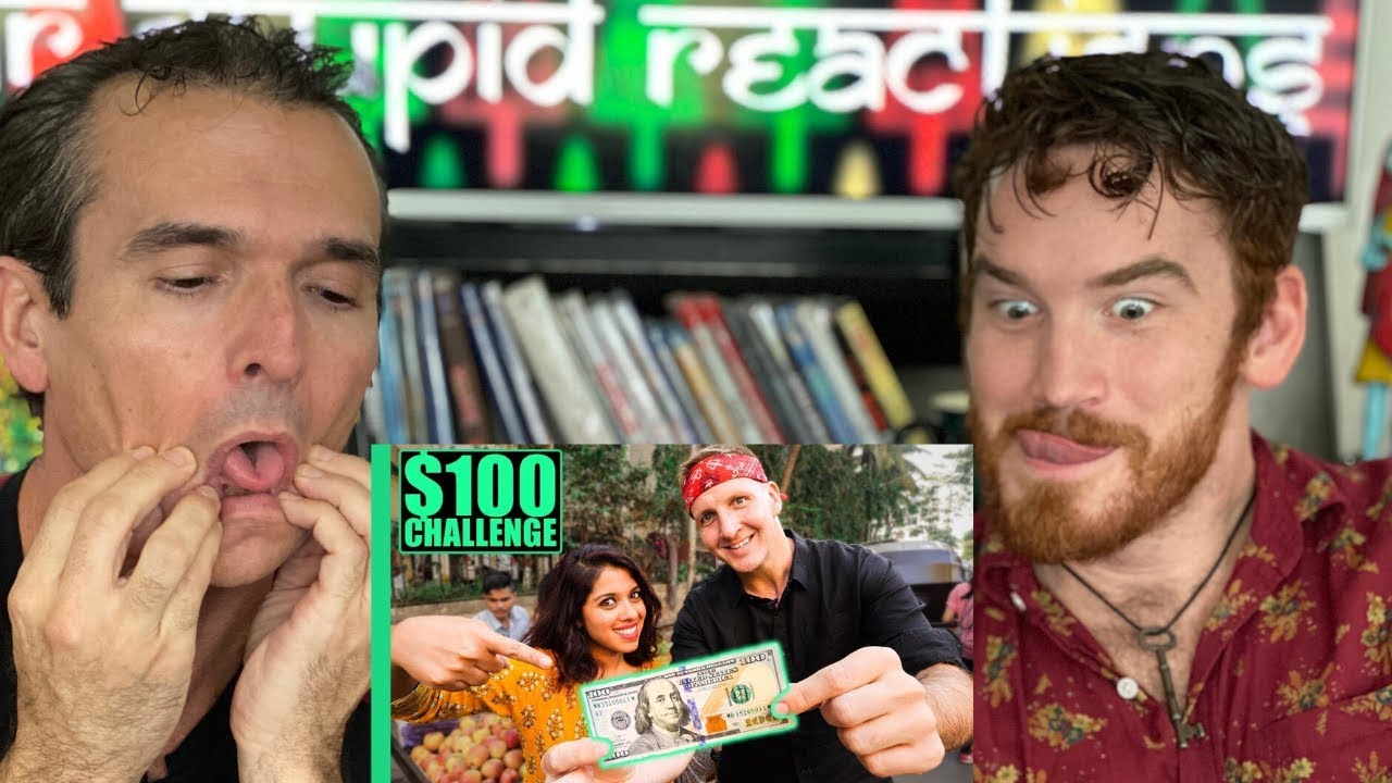 INDIAN Street Food $100 CHALLENGE in MUMBAI REACTION!! Best Street Food in Mumbai!