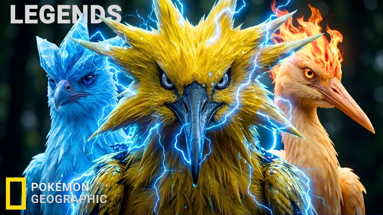 Real Life Pokémon – NatGeo: Zapdos, Moltres & Articuno | The Legendary Birds