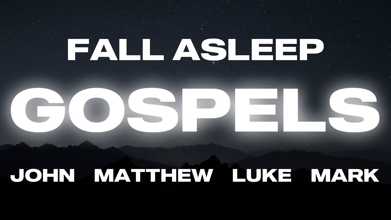 Fall Asleep to the Story of Jesus, 4 Gospels with piano and rain sounds for relaxation & sleep