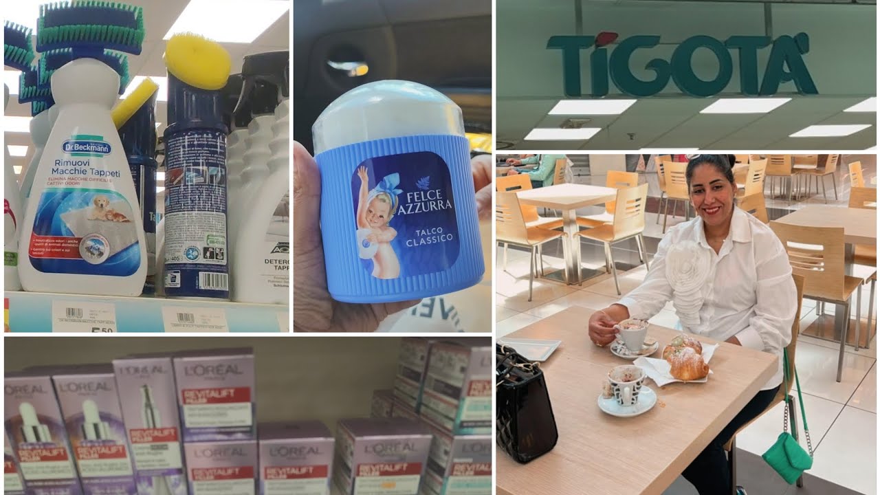 جولة راءعة مع بنتي وأختي ☕🍪❤ في تيكوتا Tigotà 🇮🇹😍 المشتريات لخدينا 👉👌