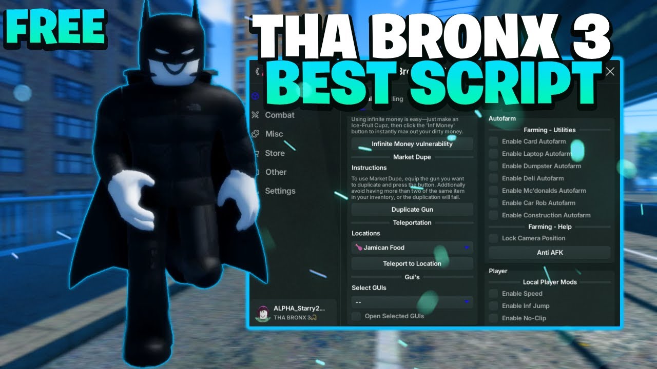 ( FREE) Tha Bronx 3 Script on Roblox💸🔫 Dupe Money, Dupe Guns, Aimbot, Slient Aim and More!)
