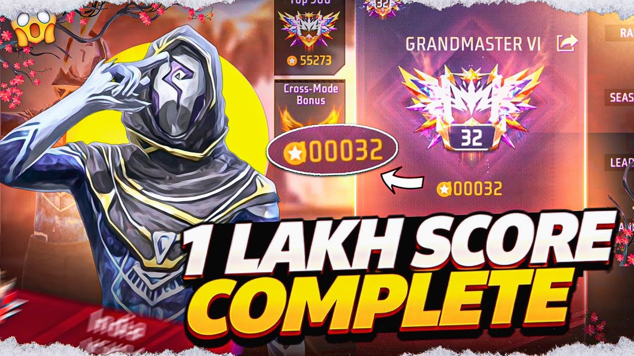 Finally 1 Lakh Score Complete ✅| Region Top 1 Pushing 