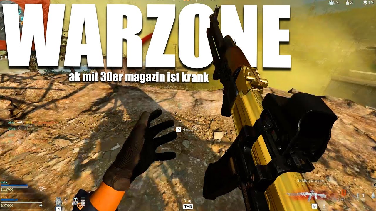 Ok die Gegner fallen so schnell um mit der 30er Magazin AK in Warzone