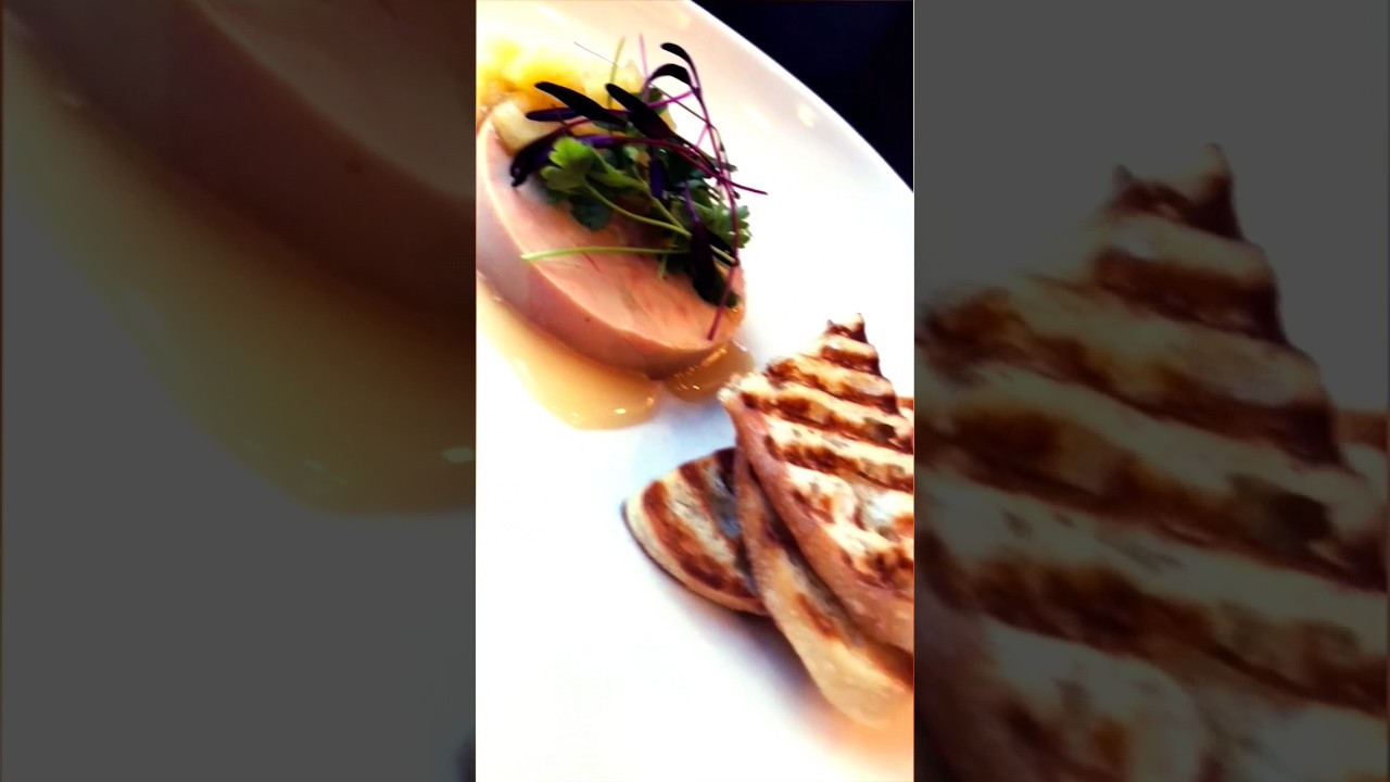 delicious foie gras torchon & crostini plating #shorts #foiegras #plating #viral #video #trending