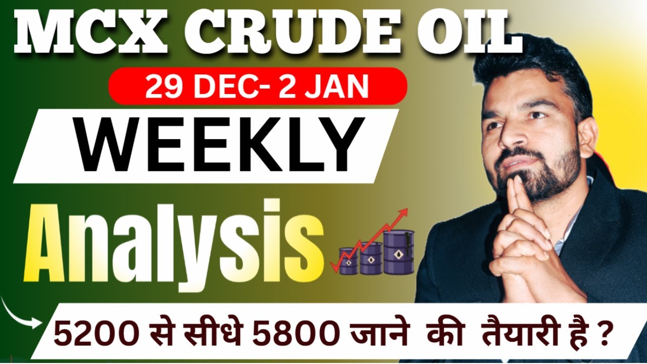 CRUDE OIL WEEKLY ANALYSIS 29 DEC- 2 JAN l CRUDE OIL MCX WEEKLY PREDICTION #mcxcrudeoil