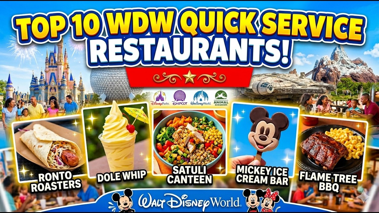 Не пропустите! Топ-10 лучших ресторанов быстрого обслуживания в Walt Disney World