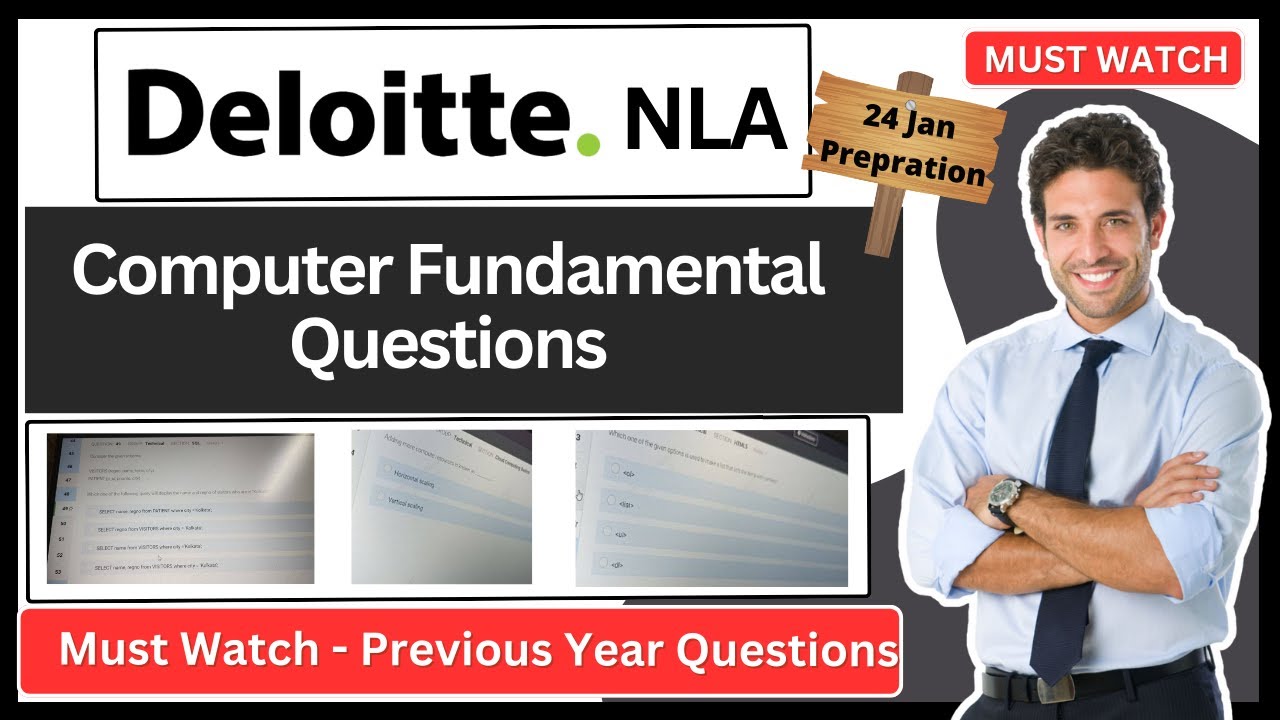 Deloitte Questions prepration for 24 Jan 2025 | Deloitte Previous Year computer fundamentals ques.
