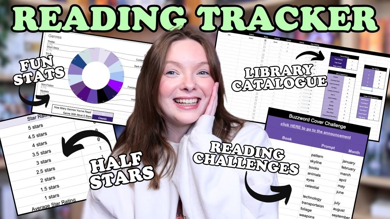 2025 weighted rating spreadsheet updates ✨ new reading challenges, half stars, library catalogue