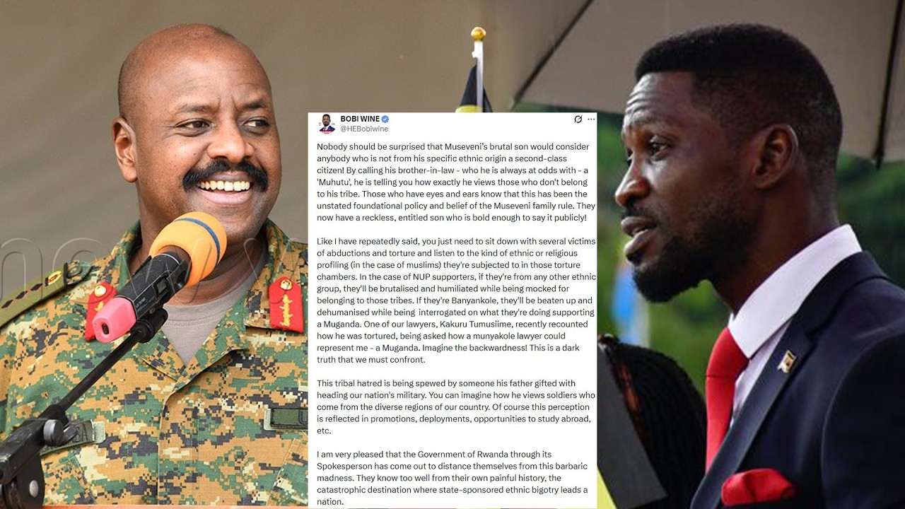 INTAMBARA Y'AMAGAMBO YA MUHOOZI KURI X | BOBI WINE YASHIMYE YOLANDE MAKOLO